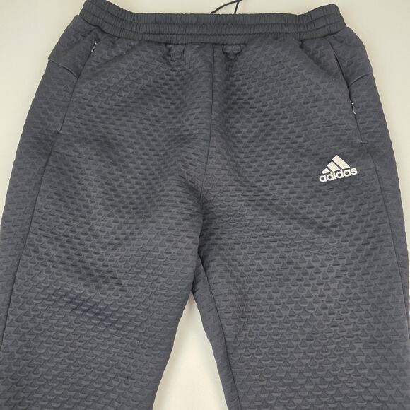 Adidas Pants Mens XLT Black Primeblue Parley Ocean Plastic Textured Zip Pockets - Picture 2 of 16